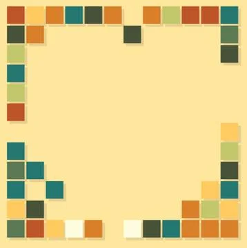 Squares template background Stock Illustration