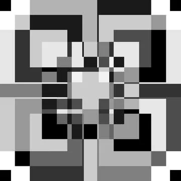Squares, triangles. Seamless pattern black-and-white-gray. Stock Illustration