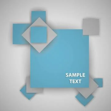 Squares vector illustration with a place for your text. Stock-Illustration