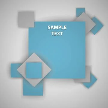 Squares vector illustration with a place for your text. Stock Illustration