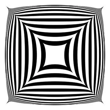 Squarish geometric abstract shape. Stock-Illustration