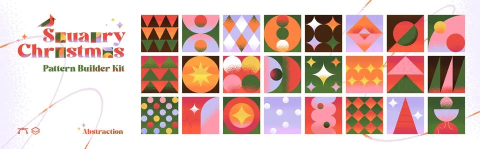 Squarry Christmas Stock Illustration