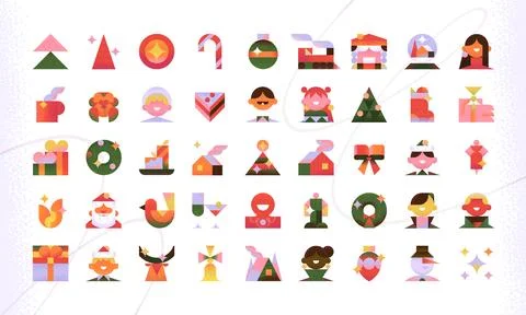 Squarry Christmas Stock Illustration