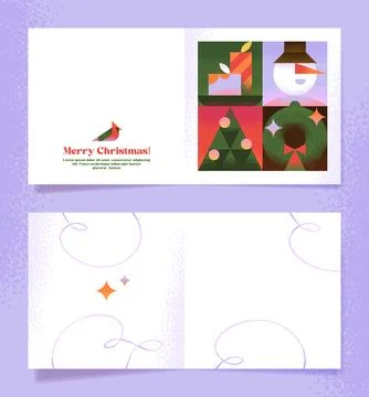 Squarry Christmas Stock Illustration