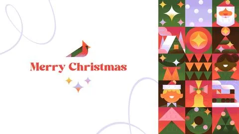 Squarry Christmas Stock Illustration