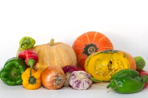 Squash and assorted vegetables Foto stock