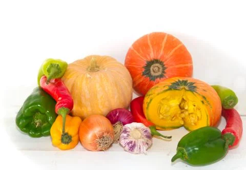 Squash and assorted vegetables Foto stock