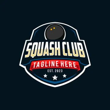 Squash badge logo Illustrazione stock