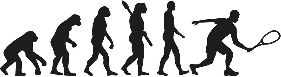 Squash evolution Illustrazione stock