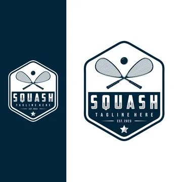 Squash logo Stock Illustration