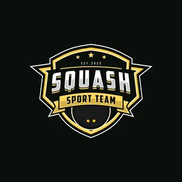 Squash logo Illustrazione stock