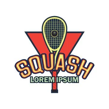Squash logo with text space for your slogan / tag line, vector illustration Stock Illustration