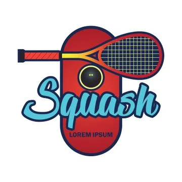 Squash logo with text space for your slogan / tag line, vector illustration Stock Illustration