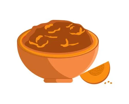 Squash Made of Fruit in Bowl Vector Illustration Stock Illustration