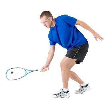 Squash player 스톡 사진