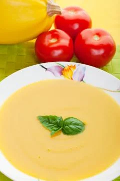 Squash soup Foto stock