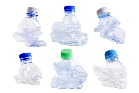 Squashed plastic bottle Stock Photos