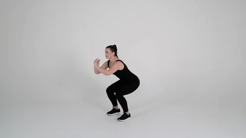 - Squat pulses Stock Footage 314193810