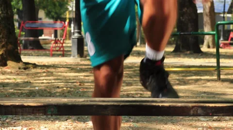 Squats &amp; Jump Stock Footage 30340222