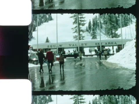 Squaw Valley Lake Tahoe 1966 Squaw Valley State Park Ski Area 2 Stock Footage 312306341