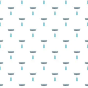 Squeegee cleaning tool repeating seamless pattern background Stock Illustration