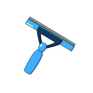 Squeegee flat illustration Stock Illustration