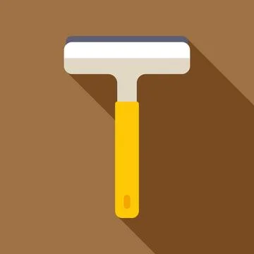 Squeegee window cleaner tool flat design icon イラスト素材