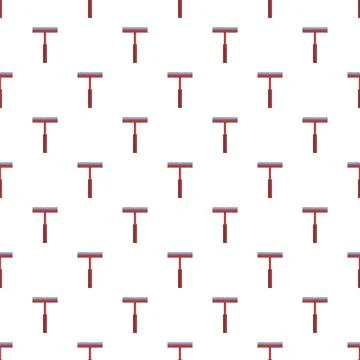 Squeegee window cleaner tool repeating pattern Ilustração Stock