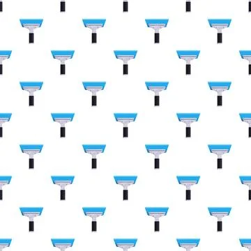 Squeegee window cleaner tool seamless pattern background Ilustração Stock