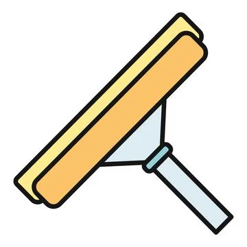 Squeegee window cleaning tool for household hygiene Stock Illustration