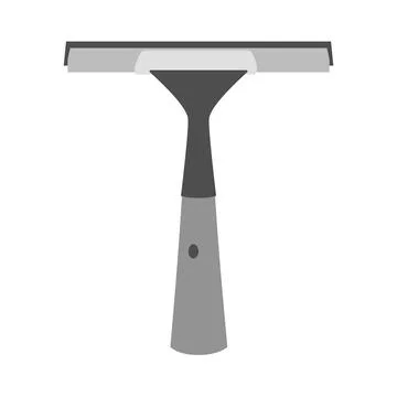 Squeegees. Window cleaner with rubber nozzle. Vector illustration isolated on Stock Illustration