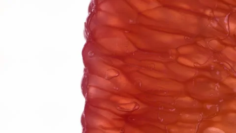 Squeeze Juicy Grapefruit Lobule HD Stock Footage 346544921