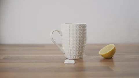 Squeeze a lemon Stock Footage 125128401