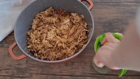 Squeeze Lemon Juice Stock Footage 231033459