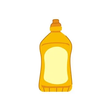 Squeeze mustard bottle cartoon vector illustration Stock Illustration