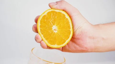 Squeeze orange juice Stock Footage 97301781