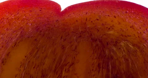 Squeeze a Slice of Juicy Persimmon 4K Видео 96380591