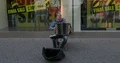 Squeezebox street musician making music in Brunswick city 4k or 4k+ Resolution