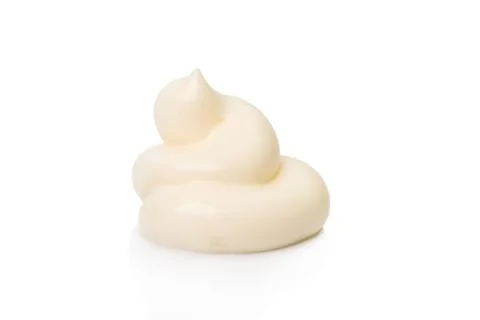 Squeezed cream isolated on white background Stock-Fotos