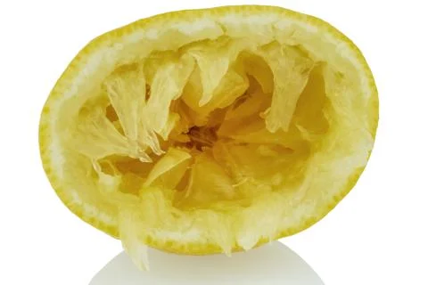 Squeezed lemon Stock Photos