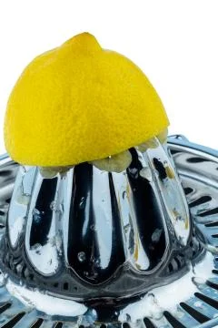 Squeezed lemon 스톡 사진