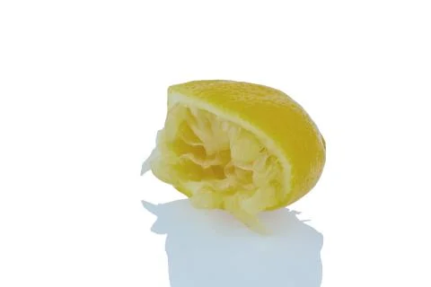 Squeezed lemon Stock Photos