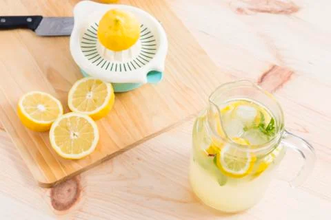 Squeezed lemonade Stock Photos
