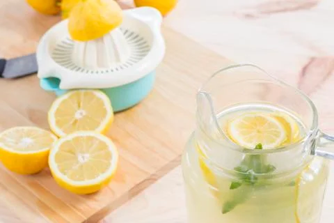 Squeezed lemonade Stock Photos