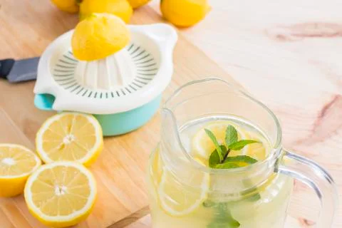 Squeezed lemonade Stock Photos