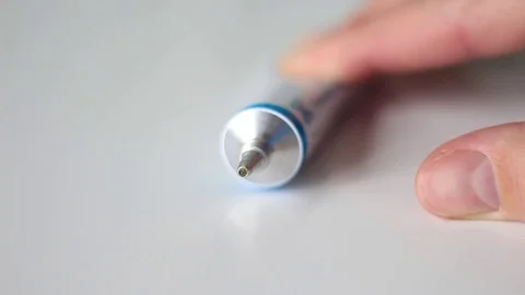 Squeezed ointment on a white background Stock Footage 71071605