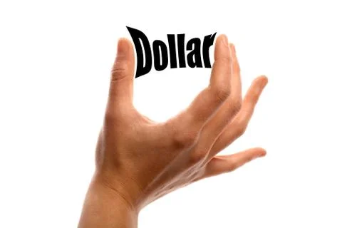 Squeezing the dollar Stock Photos