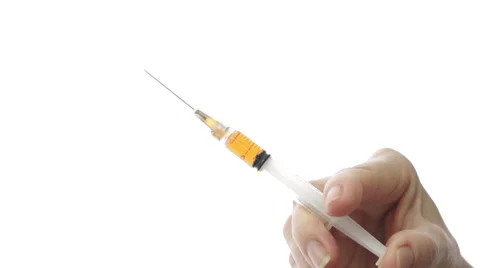 Squeezing a Hypodermic Needle 스톡 동영상 42721137
