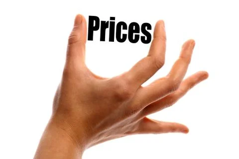 Squeezing prices Stock Photos