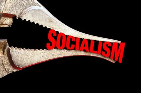 Squeezing Socialism Tight. Stock Photos